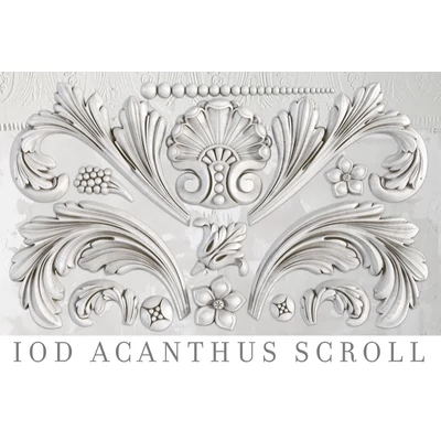 Acanthus Scroll bútordísz öntőforma