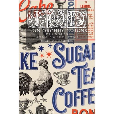 IOD -  Home Sweet Home A4 méretű dekor bútortranszfer