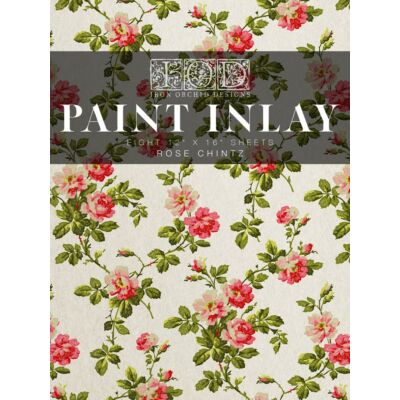 IOD Paint Inlay - Rose Chintz